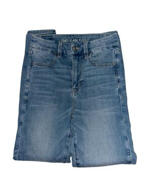 American Eagle Outfitters Women's Medium Blue High-Rise Stretch Jeans